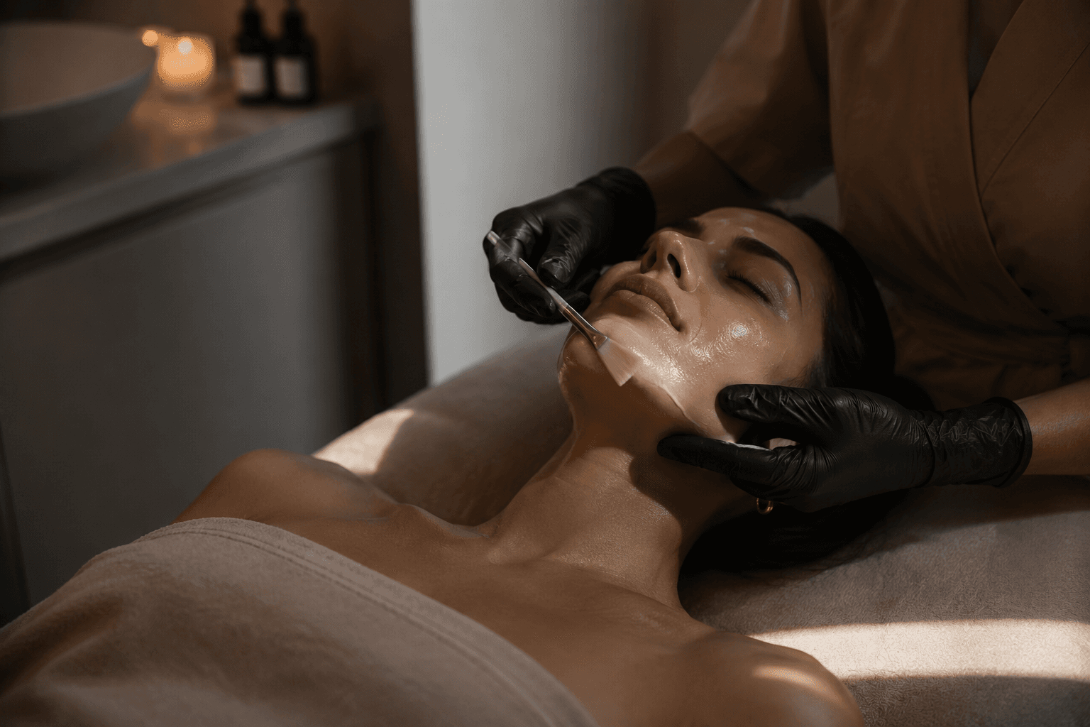 Rustige, persoonlijke gezichtsbehandeling bij ÉLAN Skin Studio.